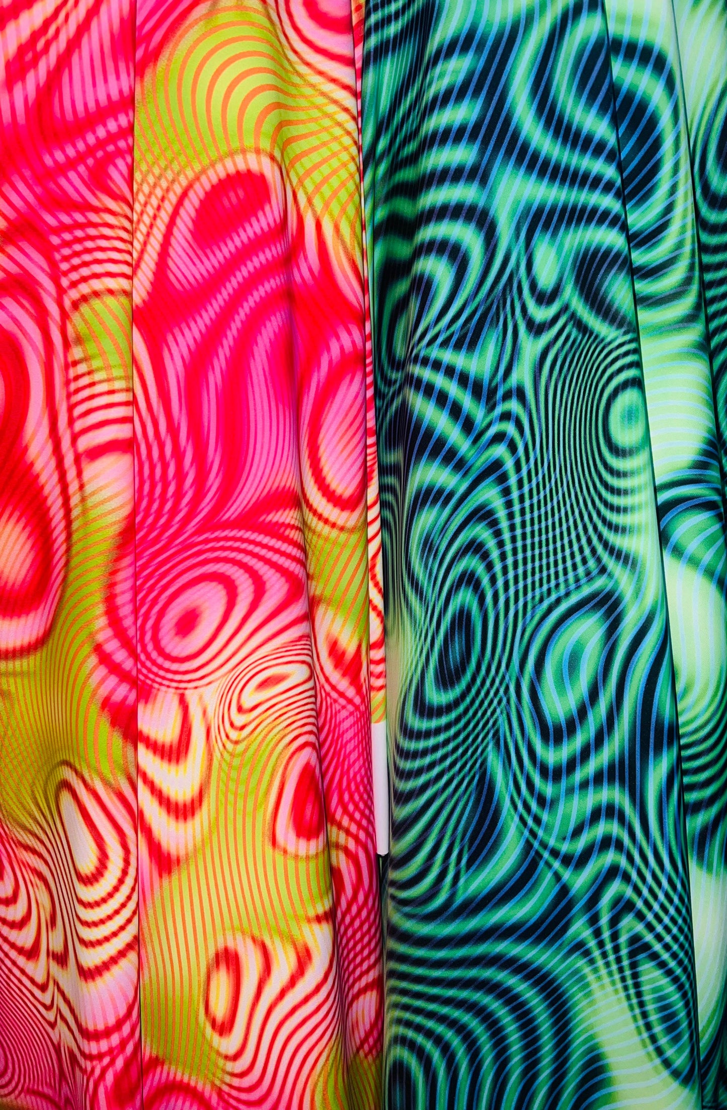 New swirl abstract design print on the best quality of nylon spandex 4-stretch 58/60”Sold by the YD.Ships worldwide from Los Angeles CA.