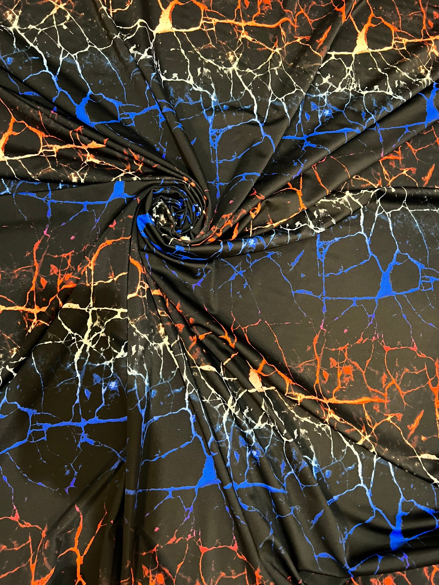 New Multicolor marble design print on the best quality of nylon spandex 4-way stretch 58/60”sold by the YD.Ships worldwide from Los Angeles