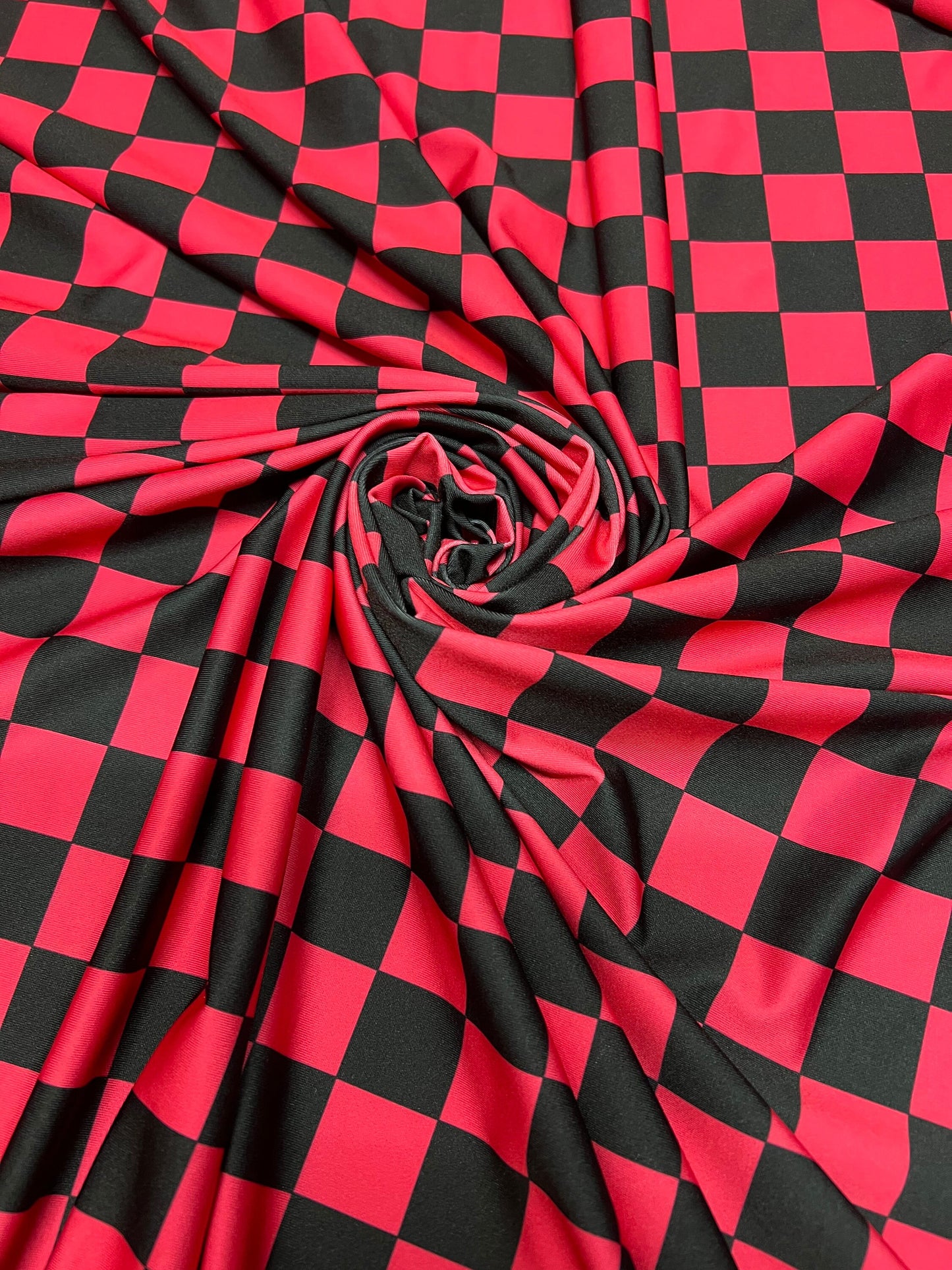 New Checkered pattern design print on the best quality of nylon spandex 4way stretch 58/60”sold by the YD.ships worldwide from Los Angeles