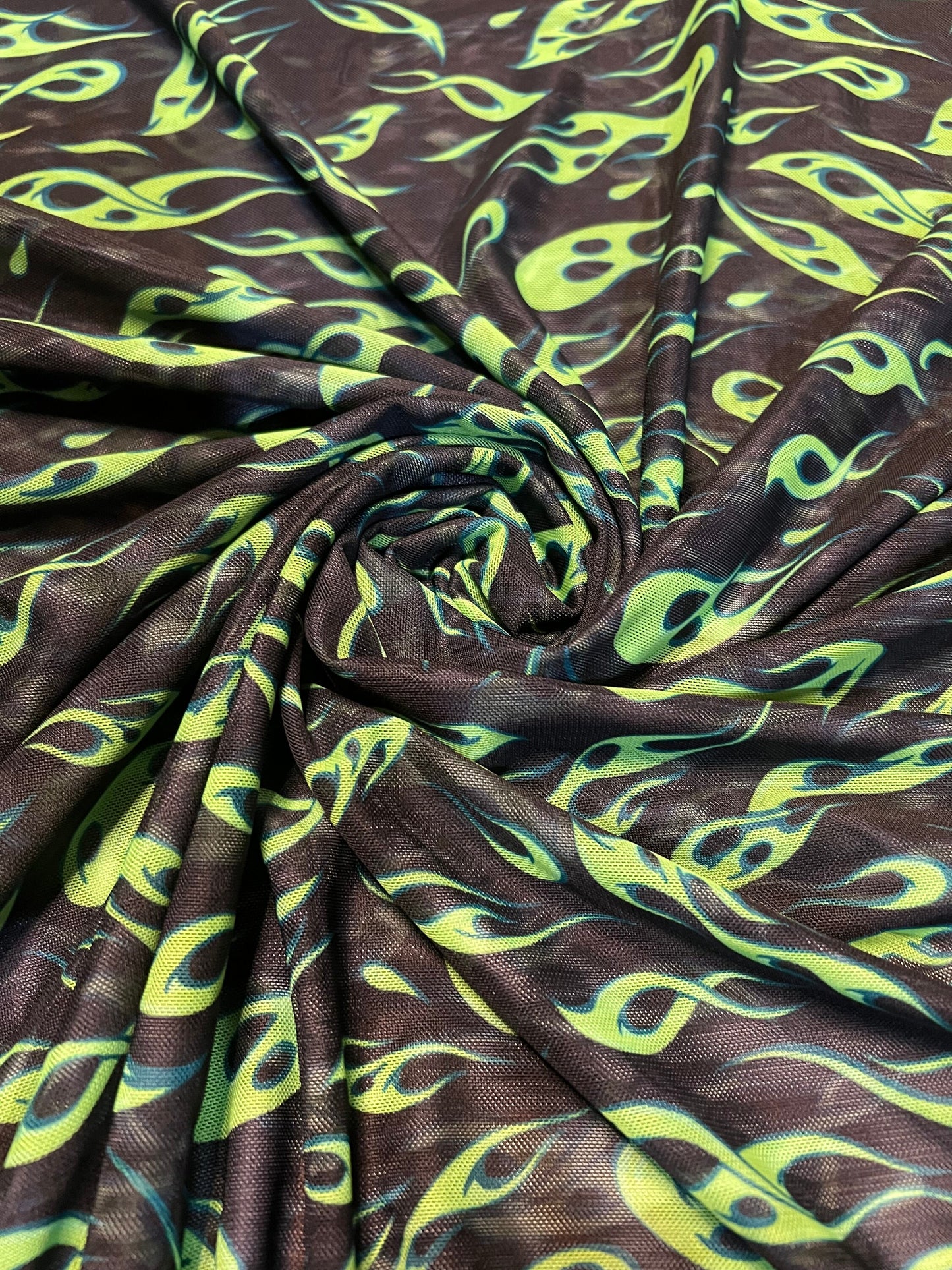 Abstract Flames  pattern design print on the best quality of power mesh 4way stretch 58/60”Sold by the YD.Ships worldwide from Los Angeles