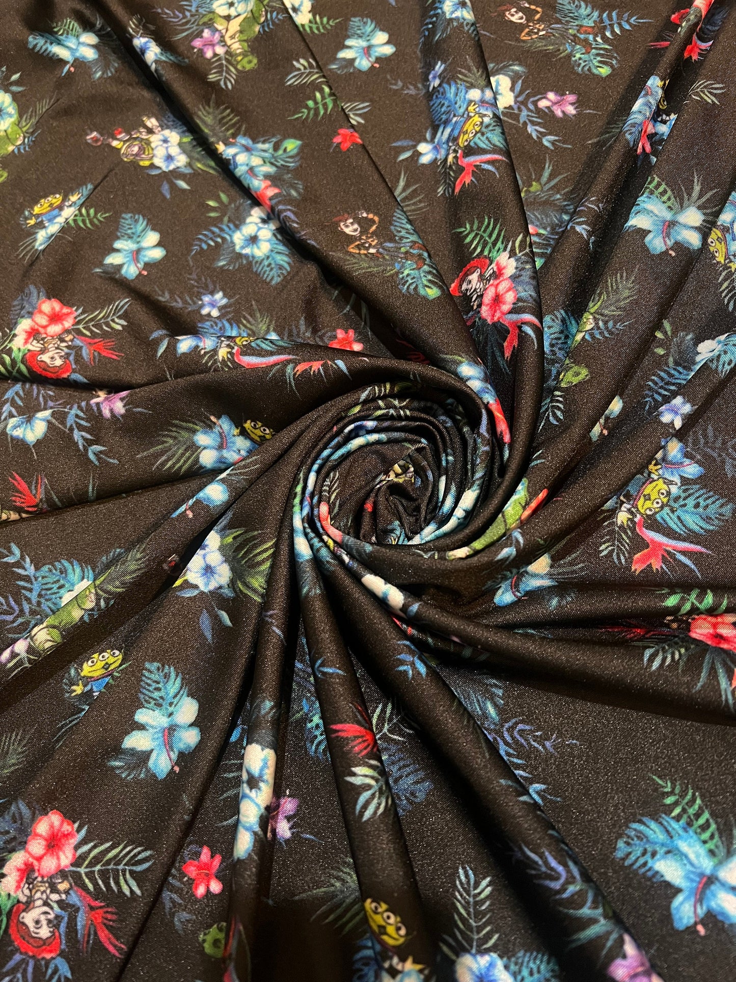 Amazing Hibiscus flowers design print on the best quality of nylon spandex 4-way stretch 58/60” Sold by the YD.Ships worldwide from LA.