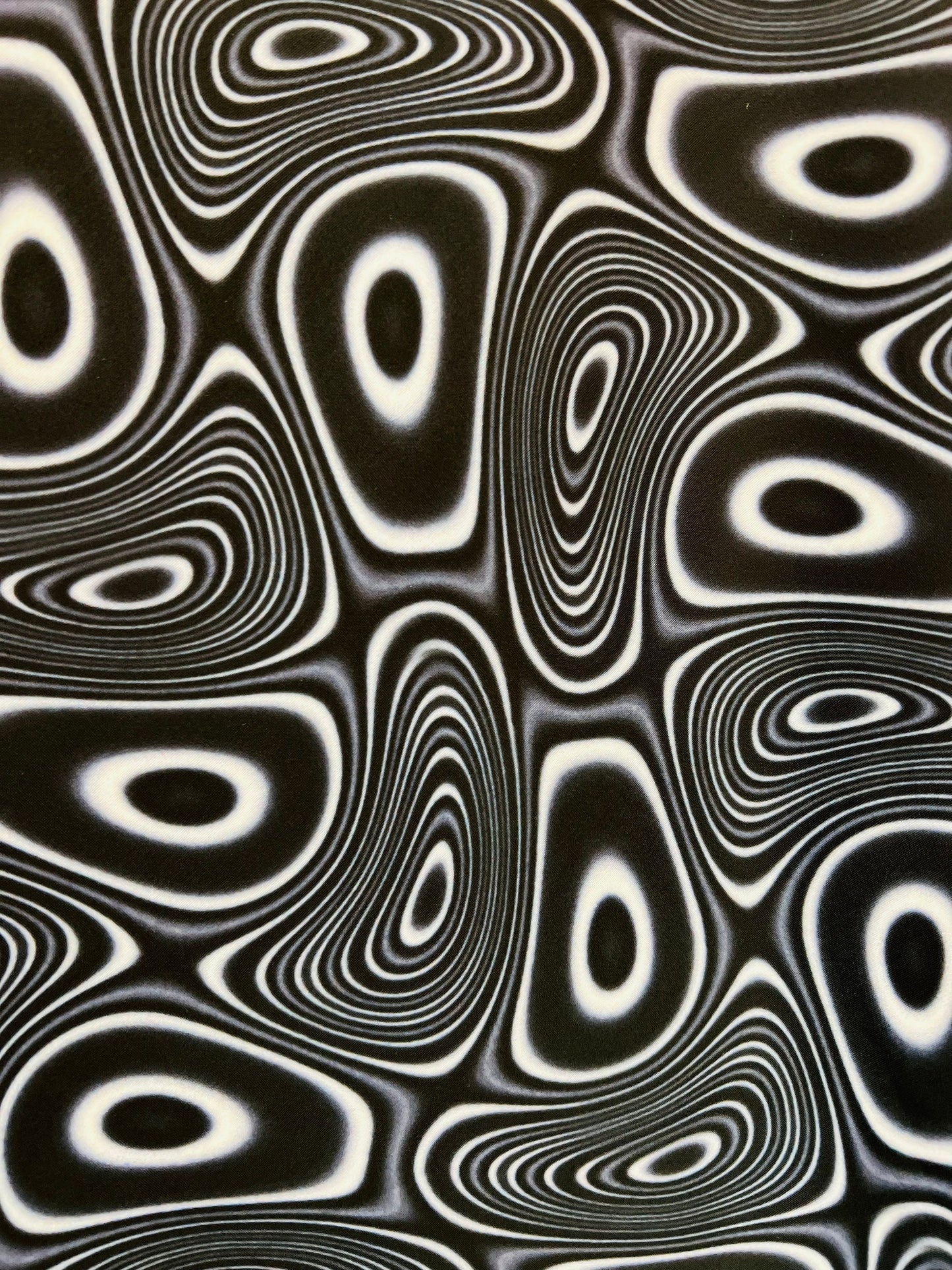 New Blank and White Abstract print on the best quality of nylon spandex 4-way Stretch 58/60”sold by the yard.Ships worldwide from LA CA.