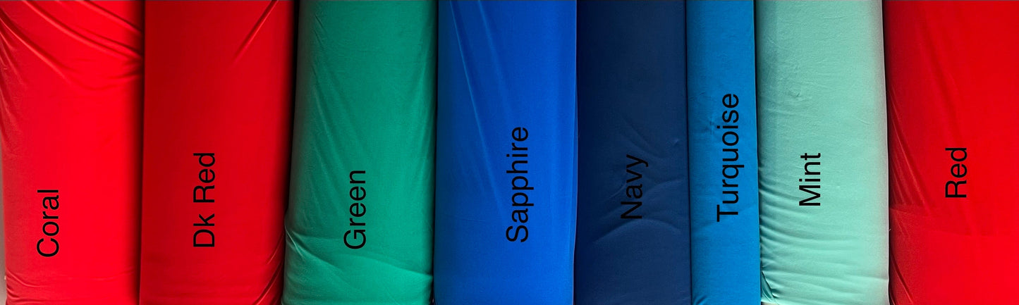 New Colors Helenca Lining Fabric nylon spandex swimsuit and dance wear lining 4-way stretch 58/60”sold by the YD.Ships worldwide from LA CA.