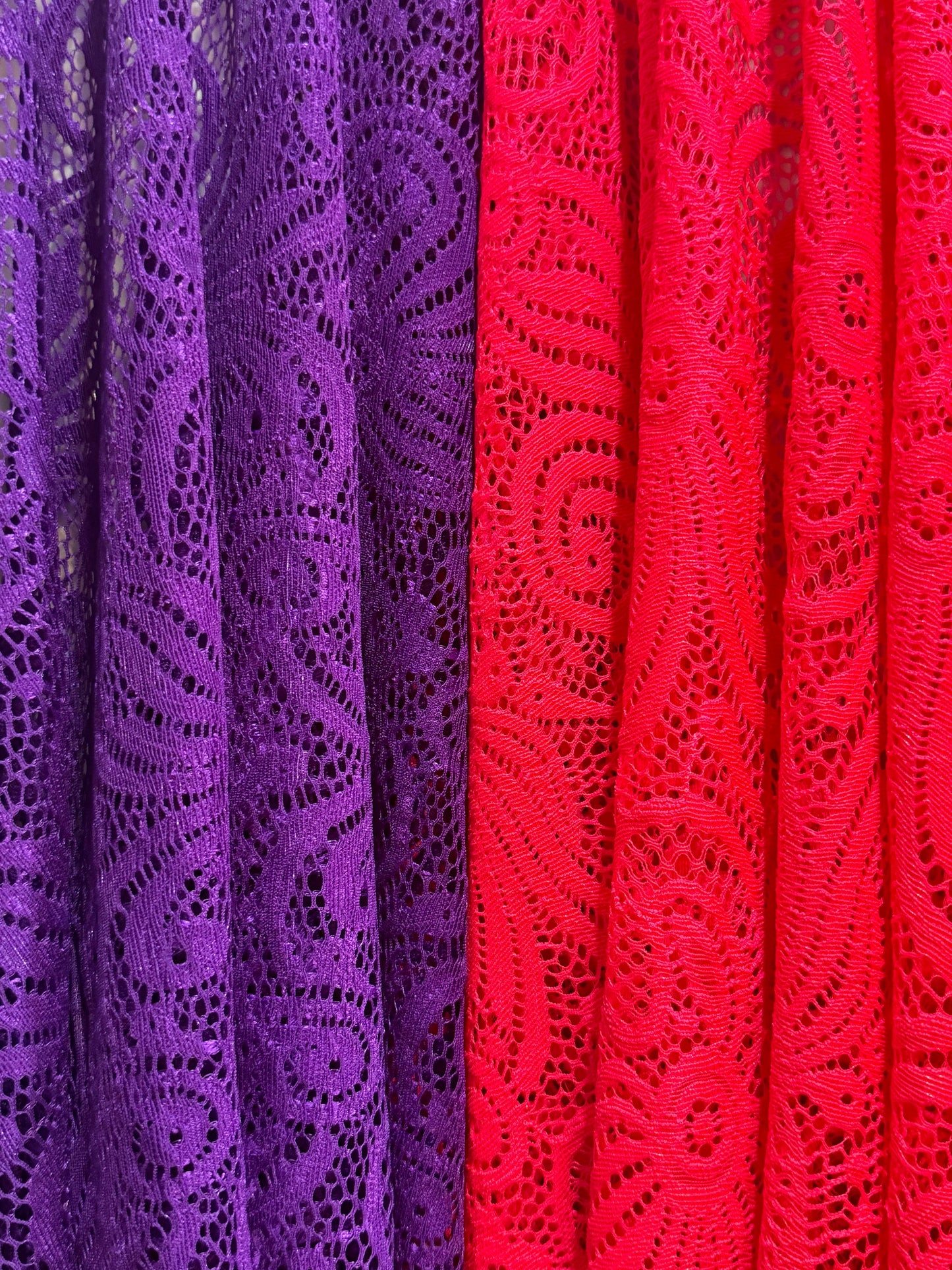 New floral  lace design 4way stretch 58/60”Sold by the YD.Ships Worldwide from Los Angeles California