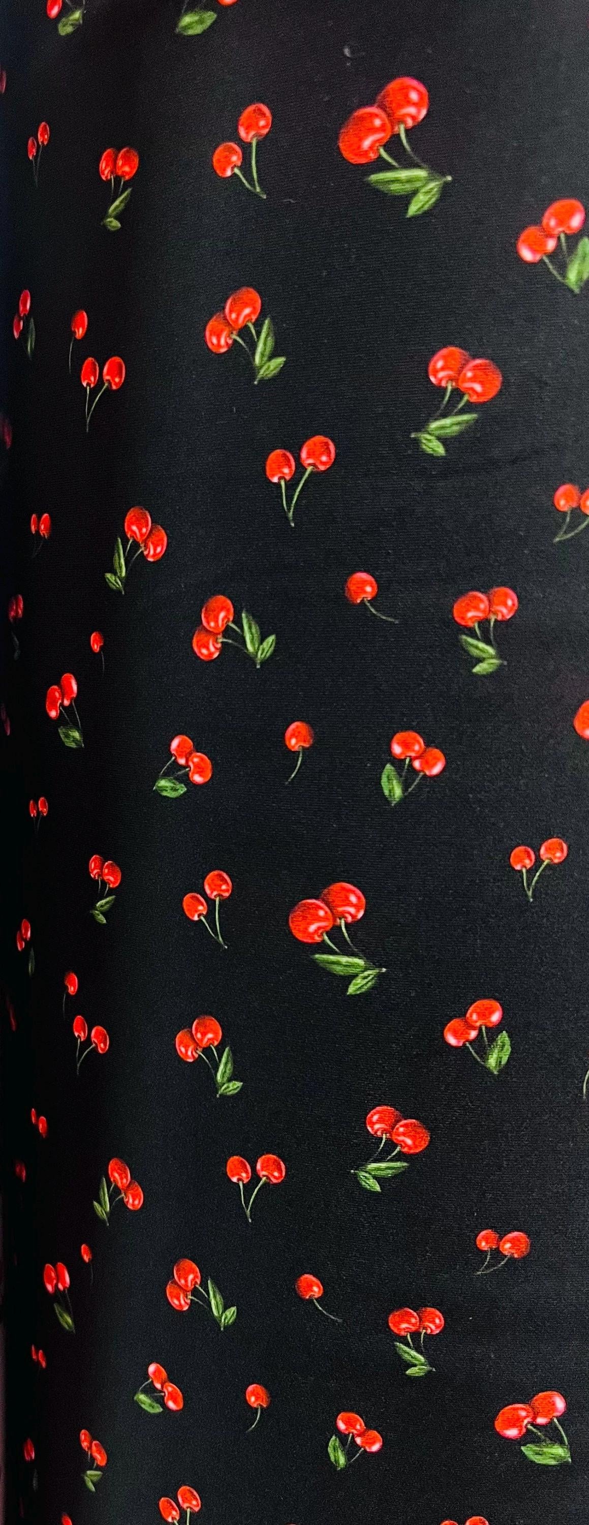 Little cherries design print on the best quality of nylon spandex 4-way stretch 58/60”sold by the YD.Ships Worldwide from Los Angeles CA.
