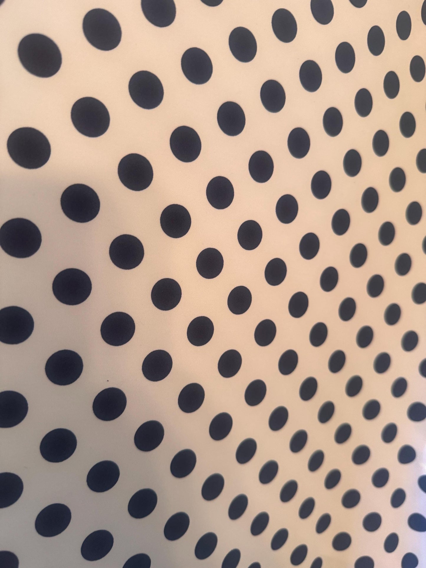 NEW Polka dots pattern design print on best quality of nylon spandex 4-way stretch 58/60”sold by the YD. ships Worldwide from Los Angeles CA