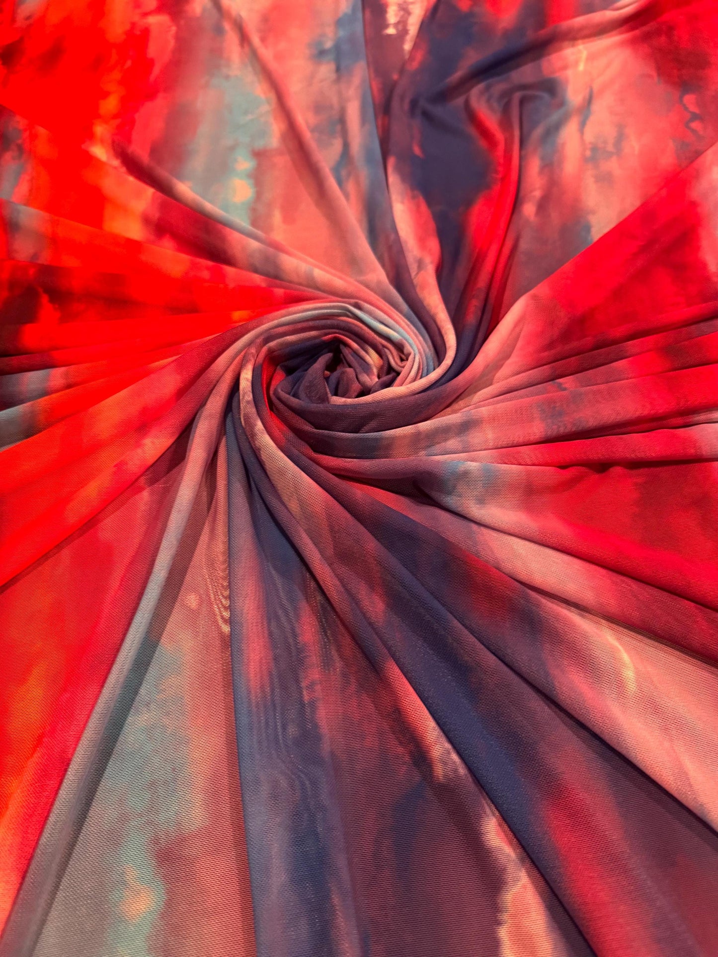 New Sunset Sky design print on power mesh 4-way stretch 58/60” sold by the YD.ships worldwide from Los Ángeles California USA