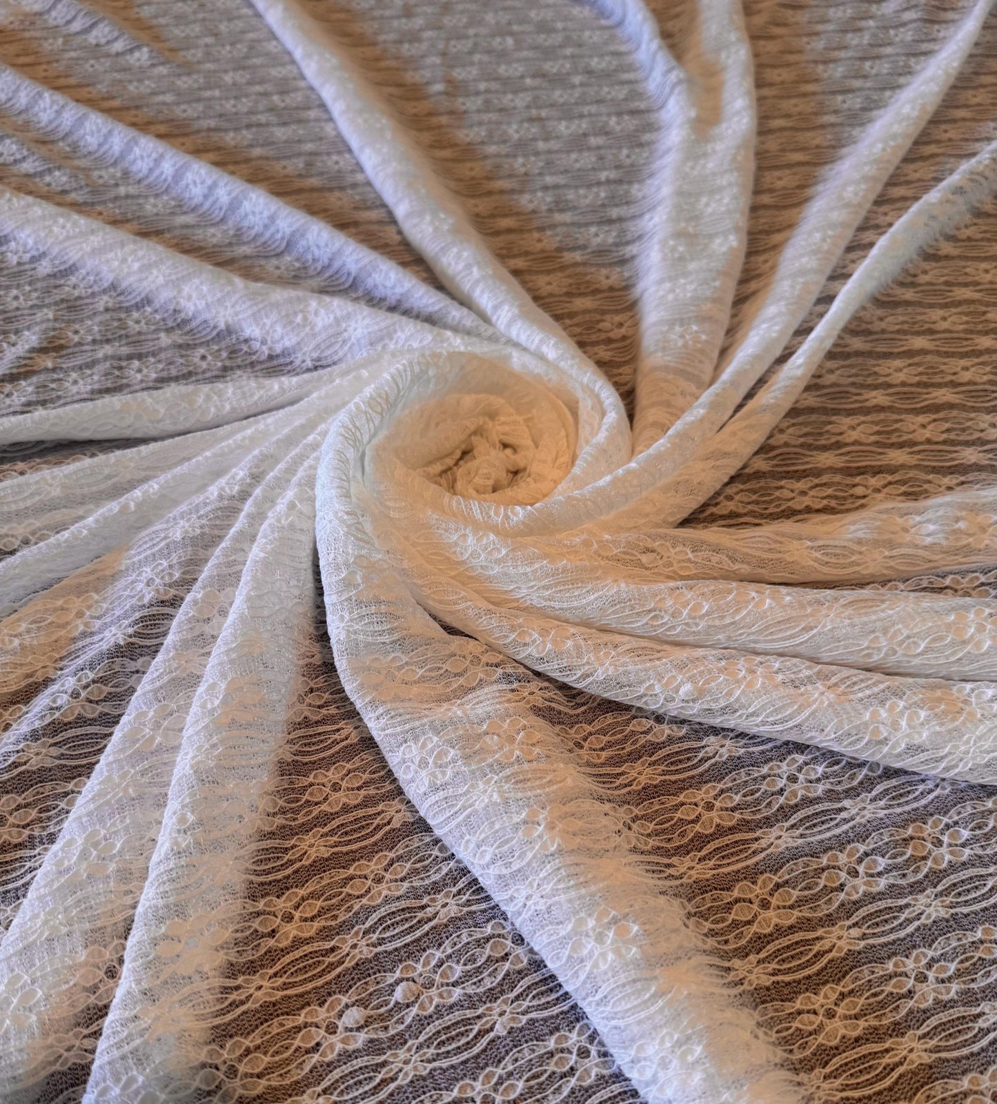New Bella stretch lace design 4-way stretch 55/57”sold by the YD.ships worldwide from Los Angeles California USA.