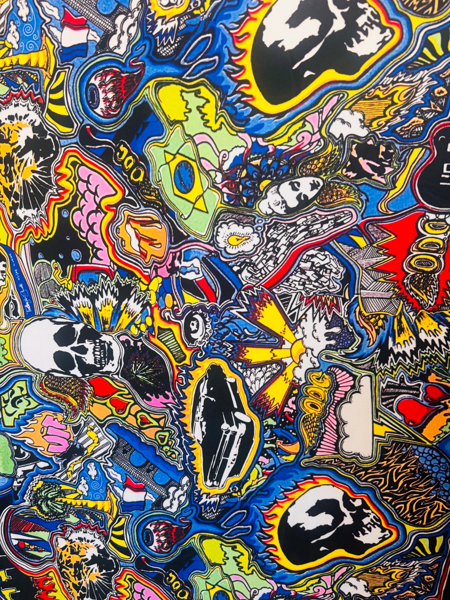 New Urban Art design print on the best quality of nylon spandex 4-way stretch 58/60”sold by the YD.ships worldwide from Los Angeles CA