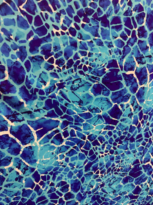 New Abstract Water design print on the best quality nylon spandex4-way stretch 58/60”sold by the YD. ships Worldwide from Los Angeles CA USA