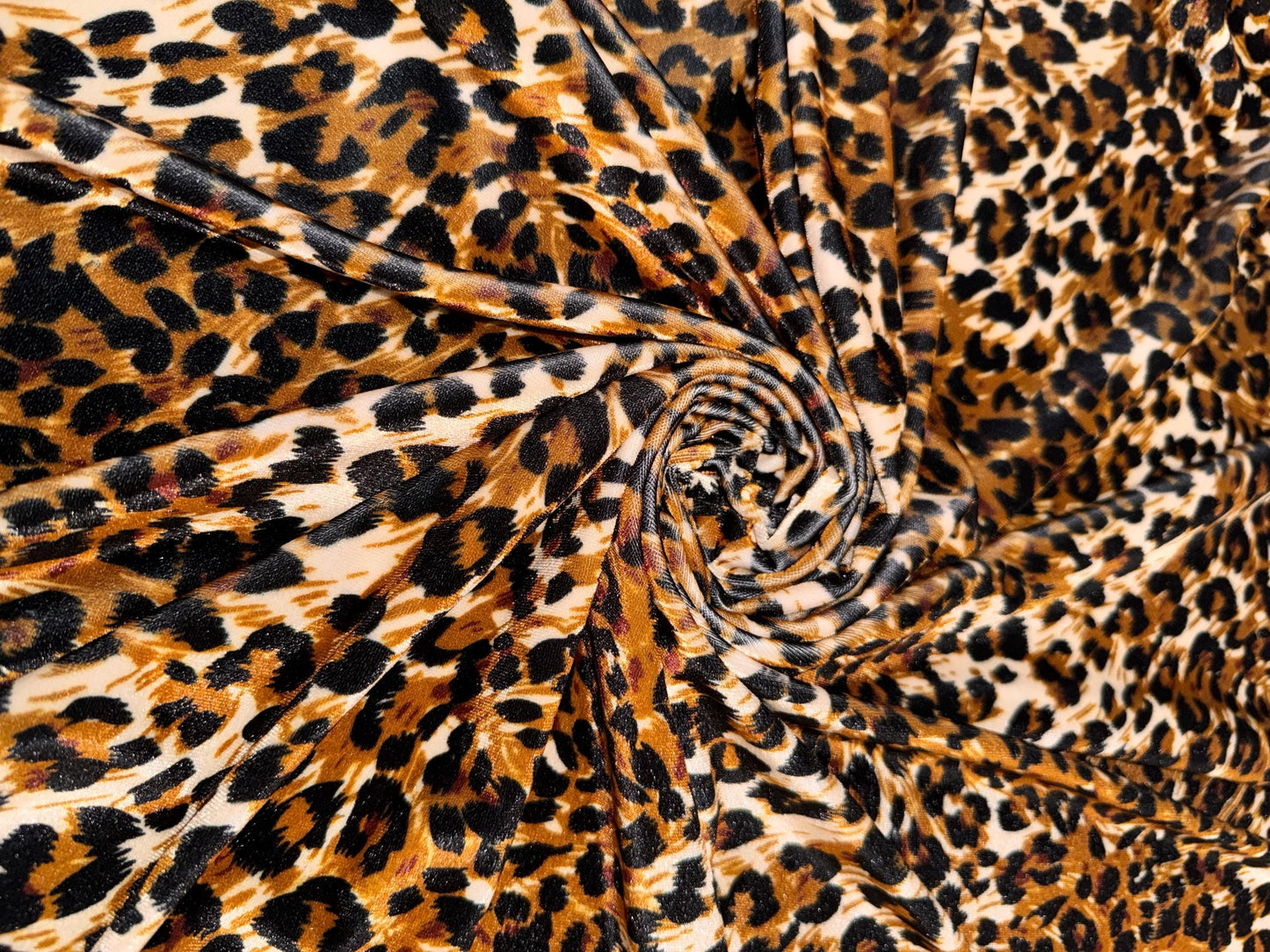 New Leopard animal design print on stretch velvet 4way-stretch sold by the YD. Ships Worldwide from Los Angeles California USA.