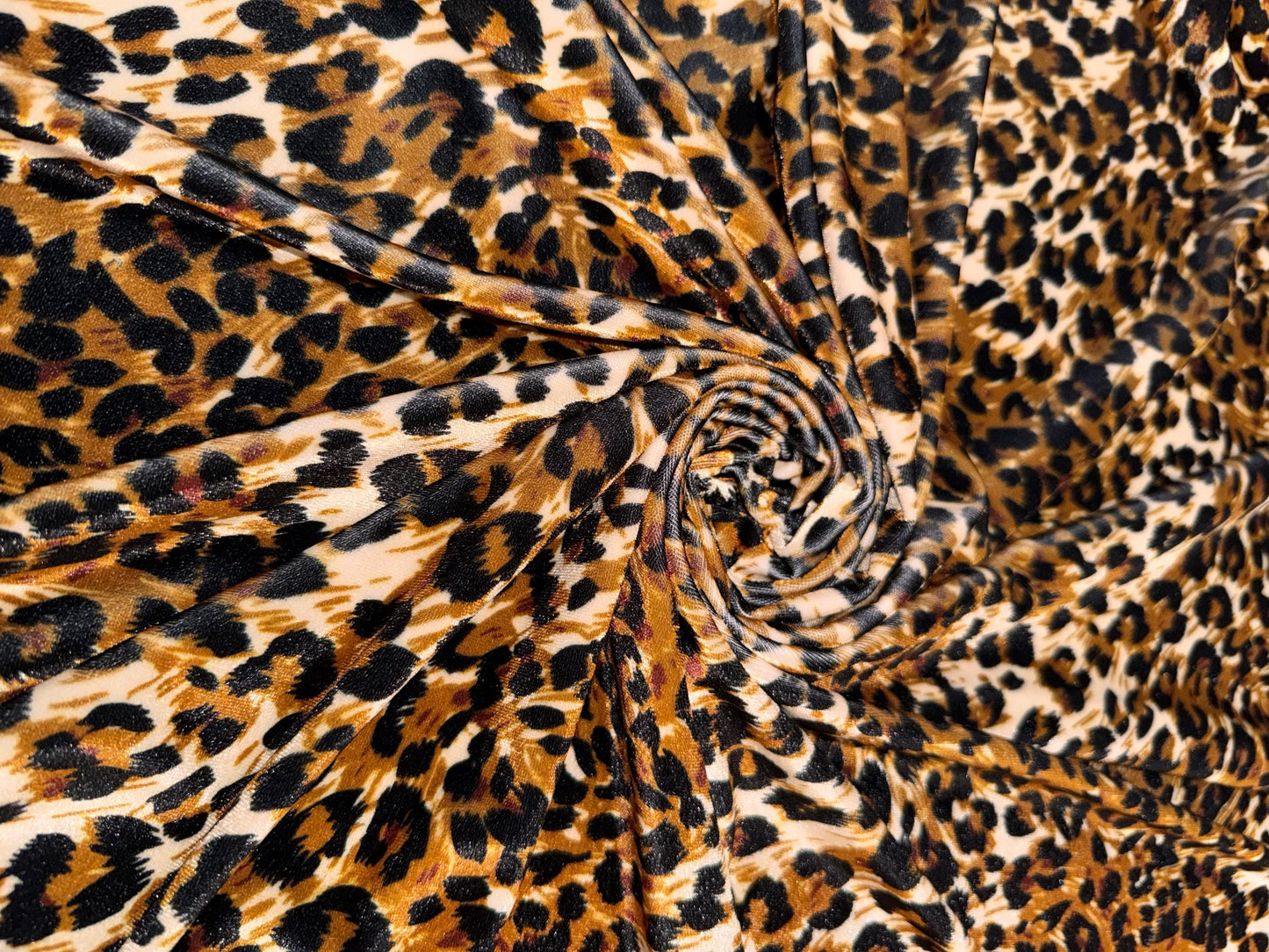 New Leopard animal design print on stretch velvet 4way-stretch sold by the YD. Ships Worldwide from Los Angeles California USA.