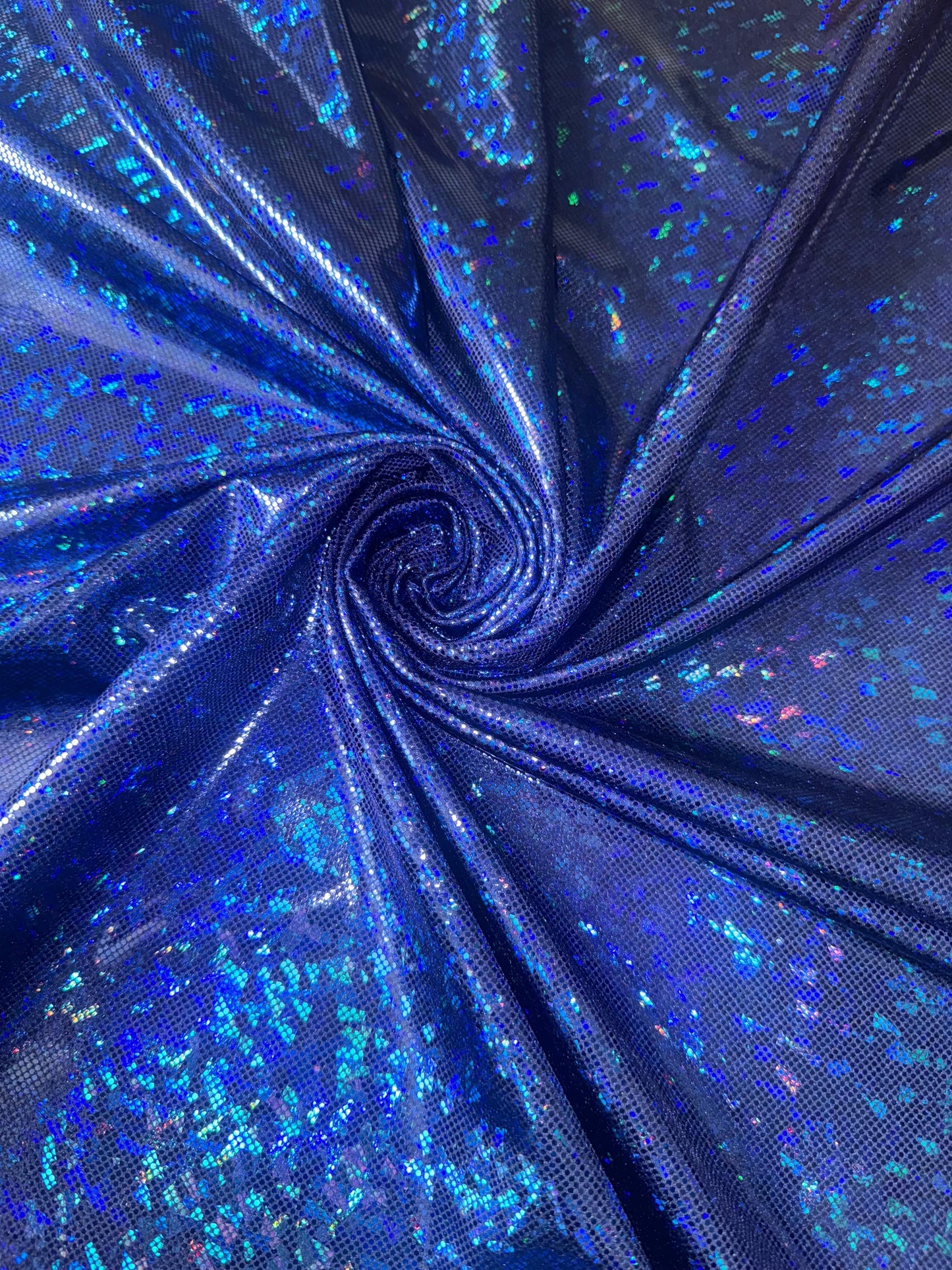 New Holographic shattered glass design metallic nylon spandex 4-stretch 58/60”sold by the YD.ships worldwide from Los Angeles California USA