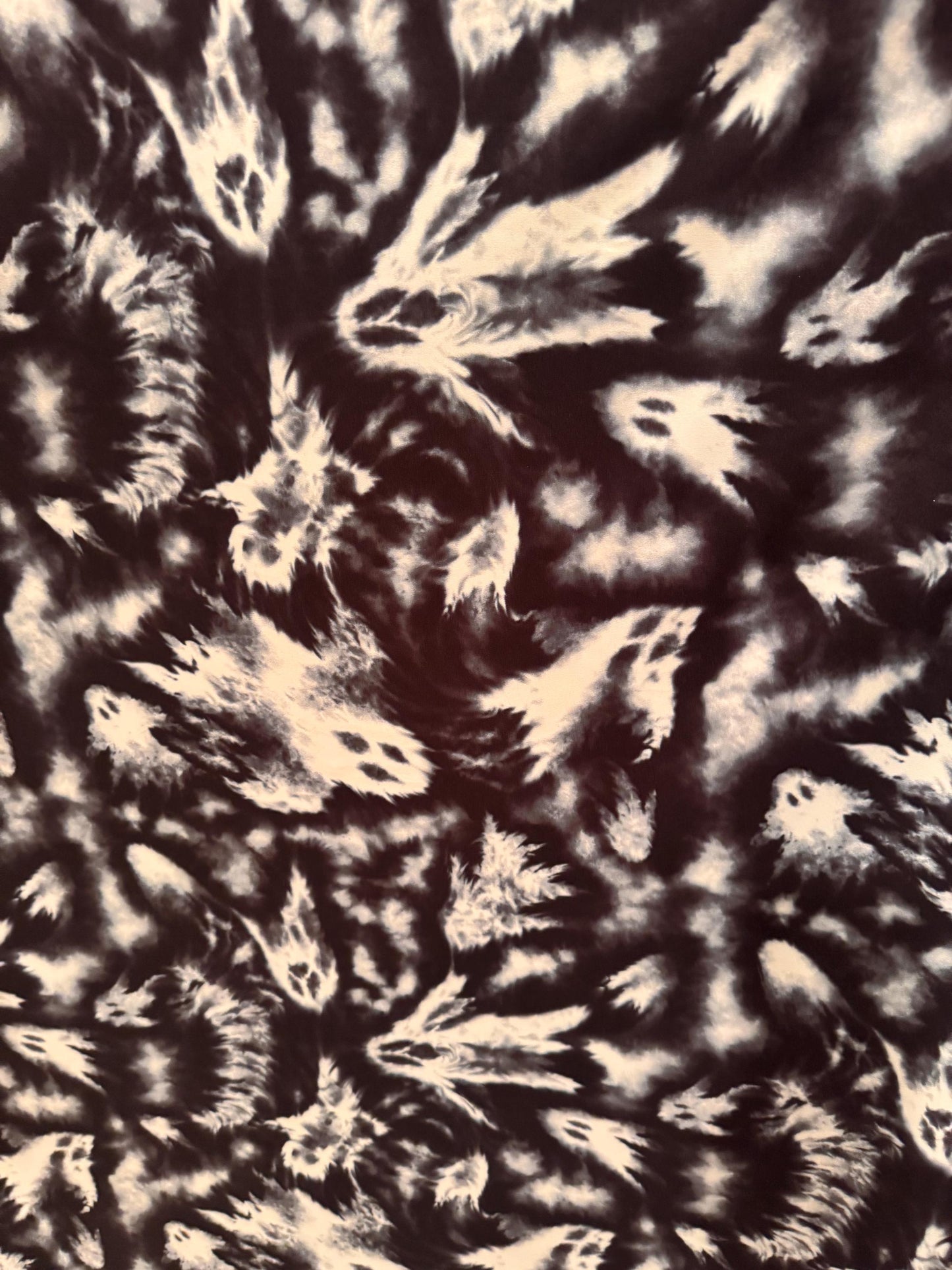 New Ghost Midnight design print on the best quality of nylon spandex 4-stretch 58/60”sold by the YD.ships worldwide from Los Angeles CA