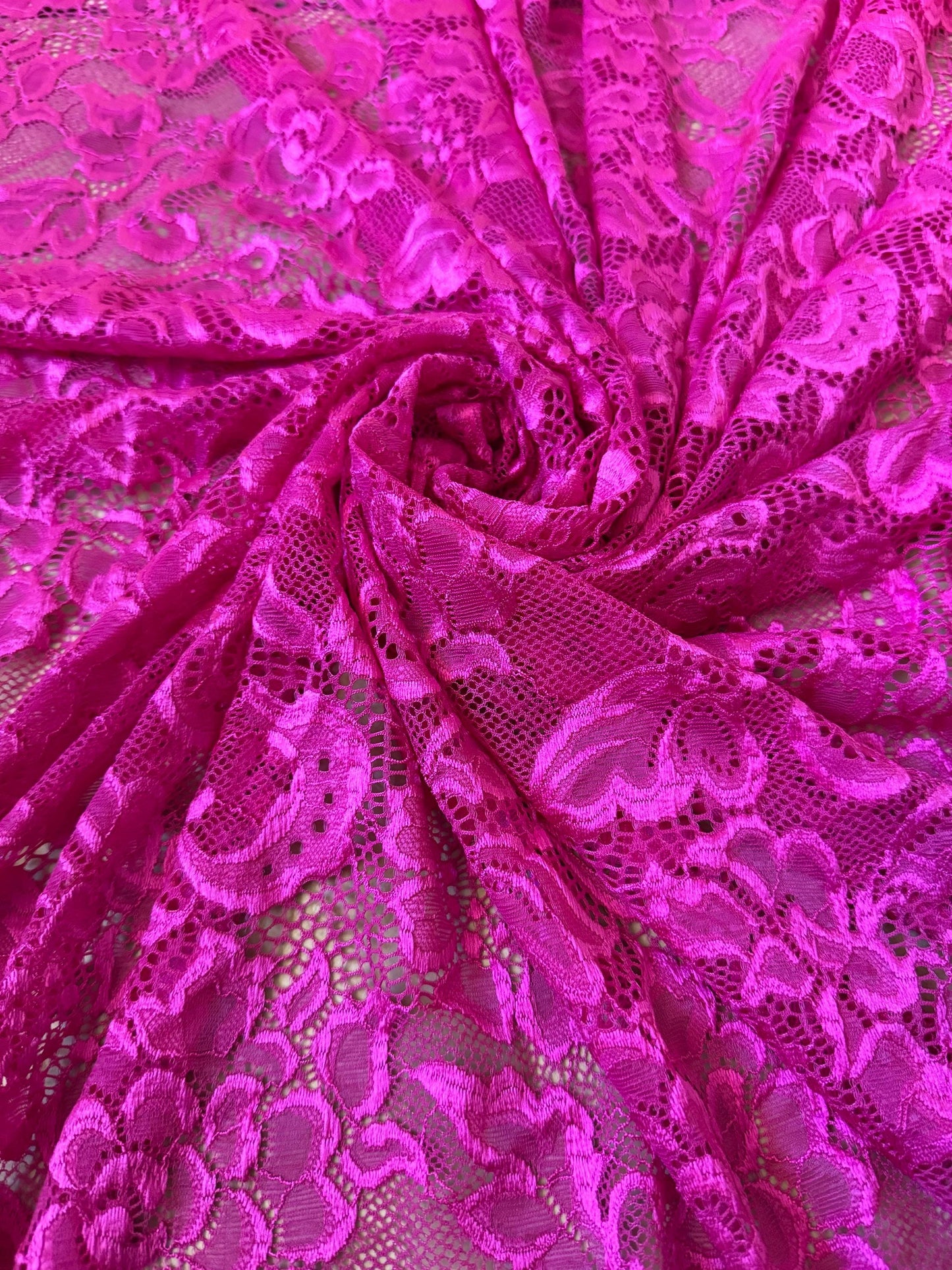 New floral victoria  lace design 4-way stretch 58/60”sold by the YD.ships worldwide from Los Angeles California USA.