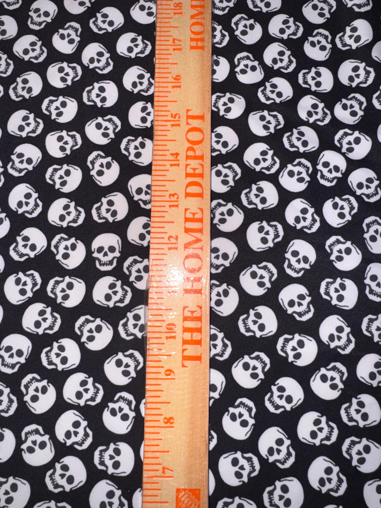 New Black and white Skull design print on the best quality of nylon spandex 4-stretch 58/60”Sold by the YD.Ships worldwide from Los Angeles