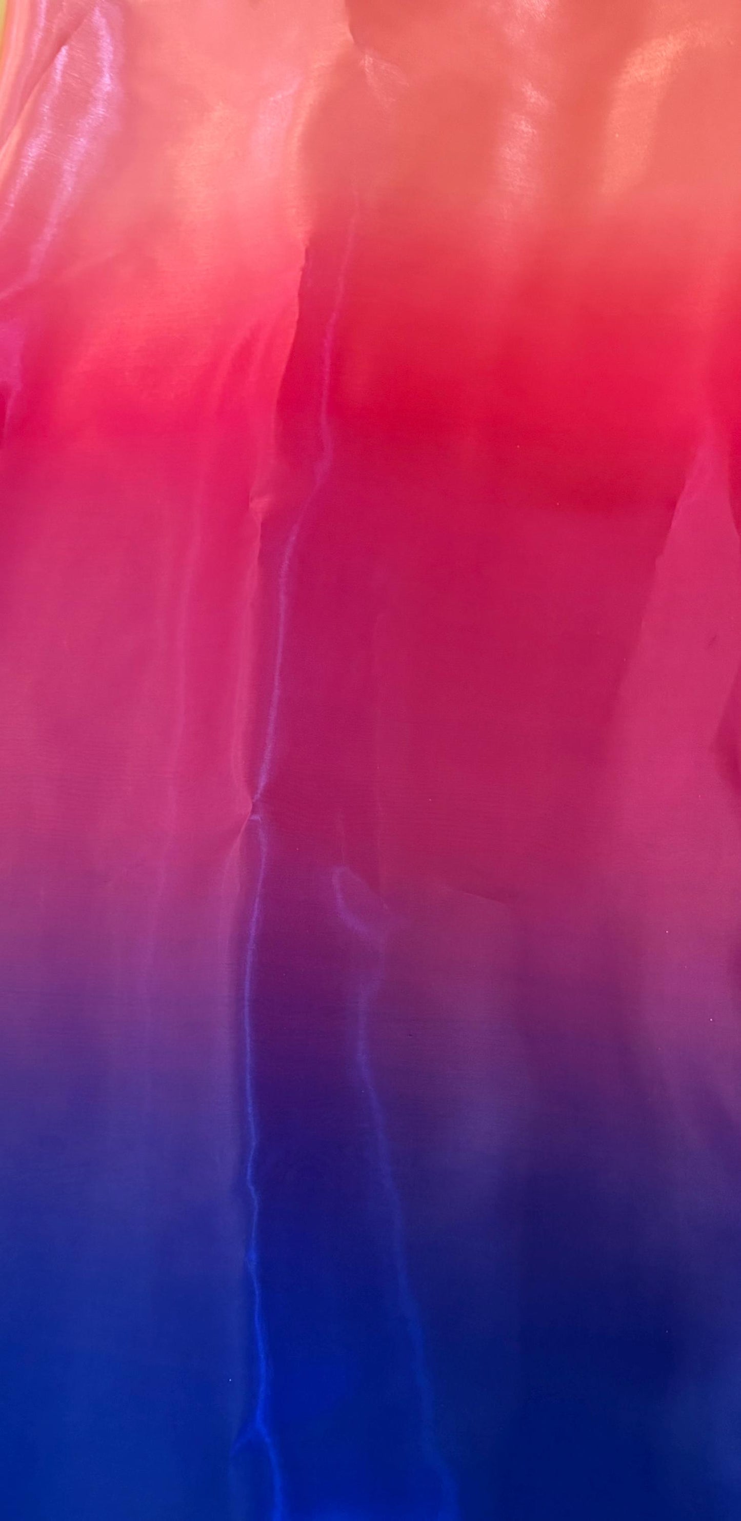 New luxury ombre organza  design Non stretch 58/60”sold by the YD. Ships worldwide from Los Angeles California USA.