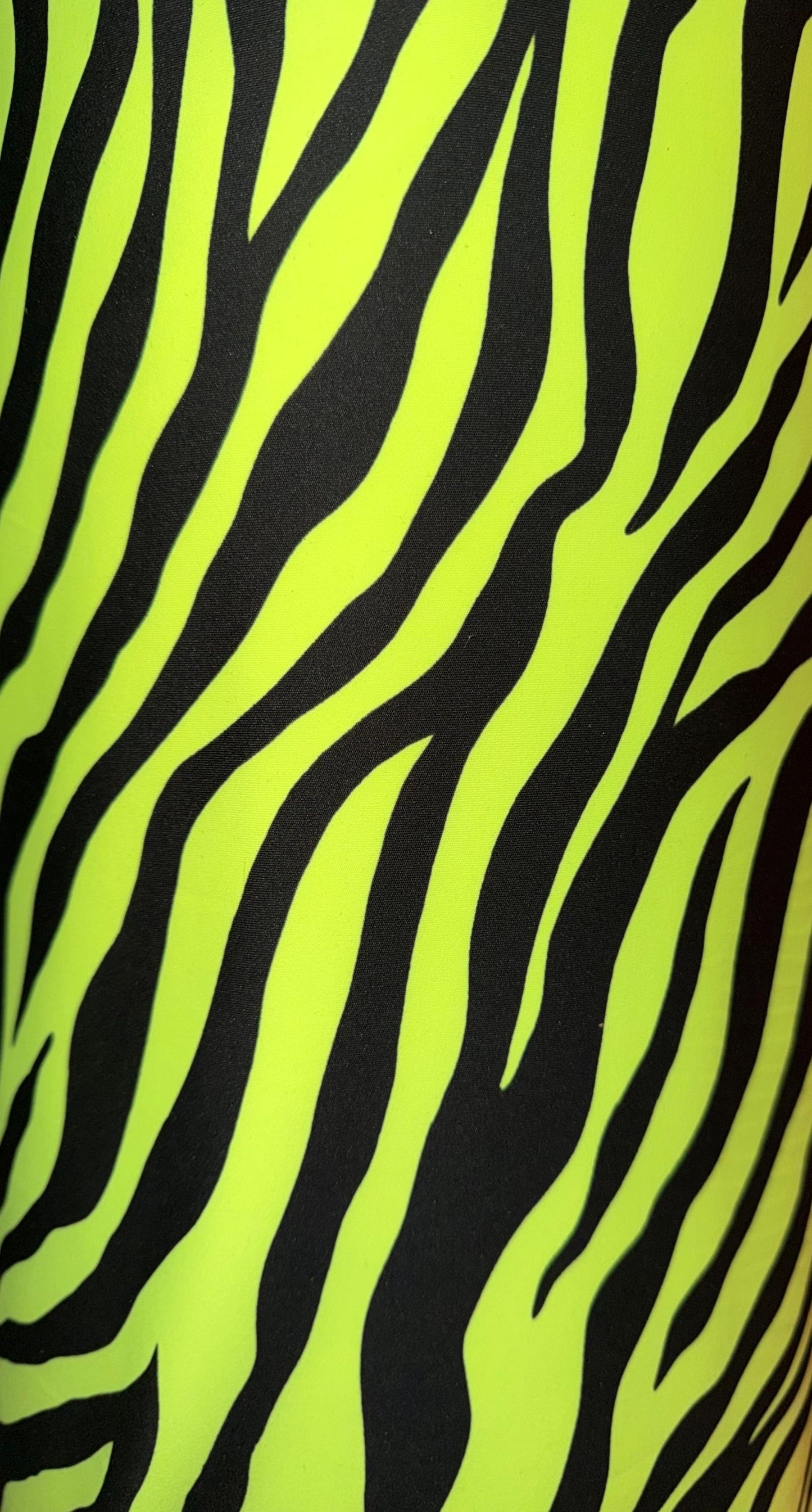 New neon colors zebra skin design print on the best quality of nylon spandex 4-way stretch 58/60”sold by the YD.ships worldwide from LA