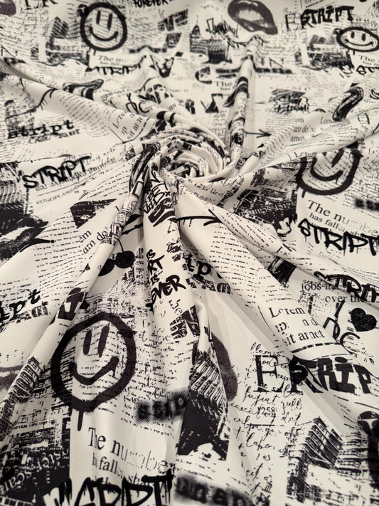 New art pattern design print on the best quality of nylon spandex 4-stretch 58/60”sold by the YD.ships worldwide from Los Angeles.