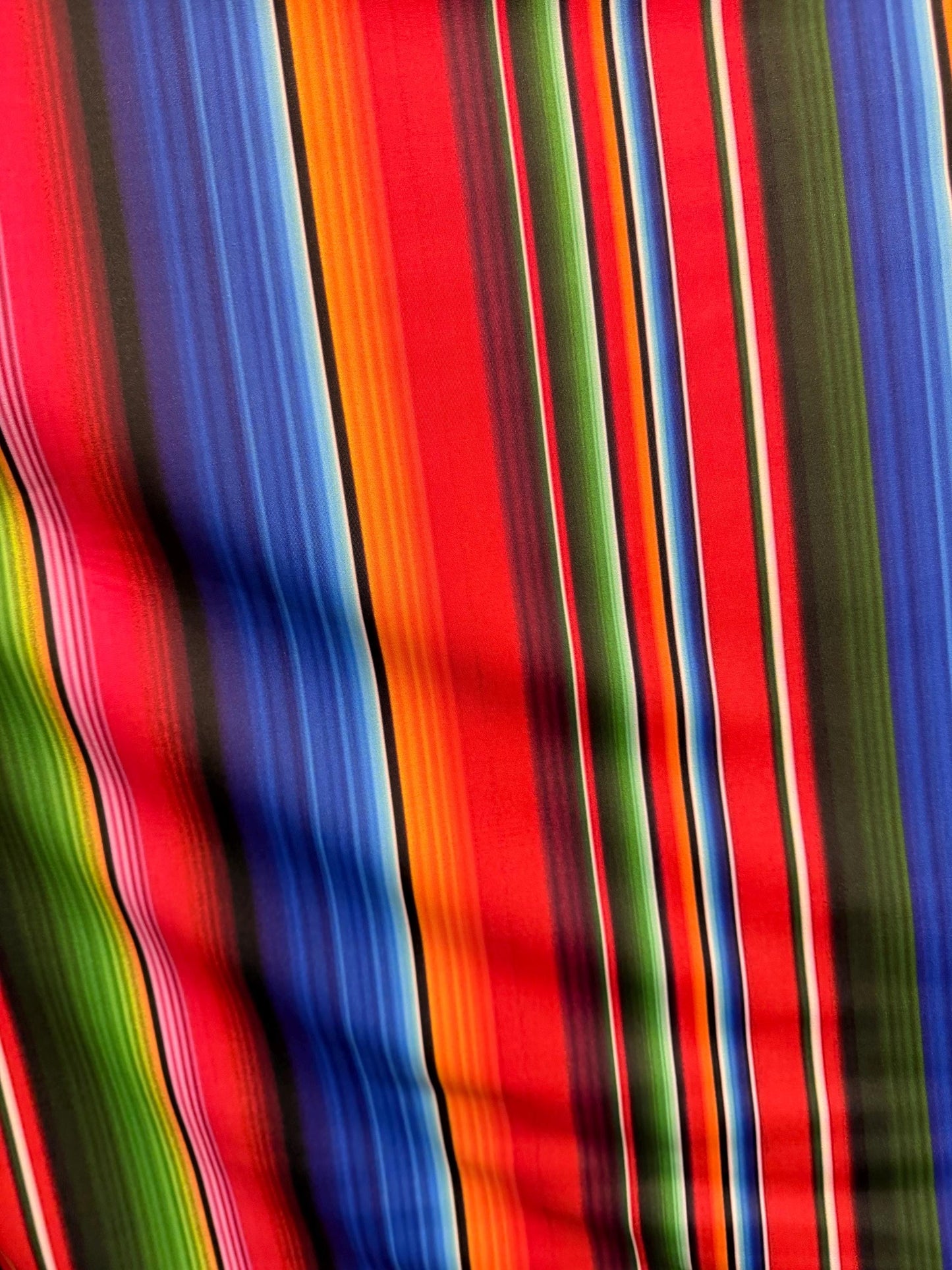 Mexican zarape striped pattern design print on the best quality nylon spandex4-way stretch 58/60”sold by the YD. ships Worldwide from LA
