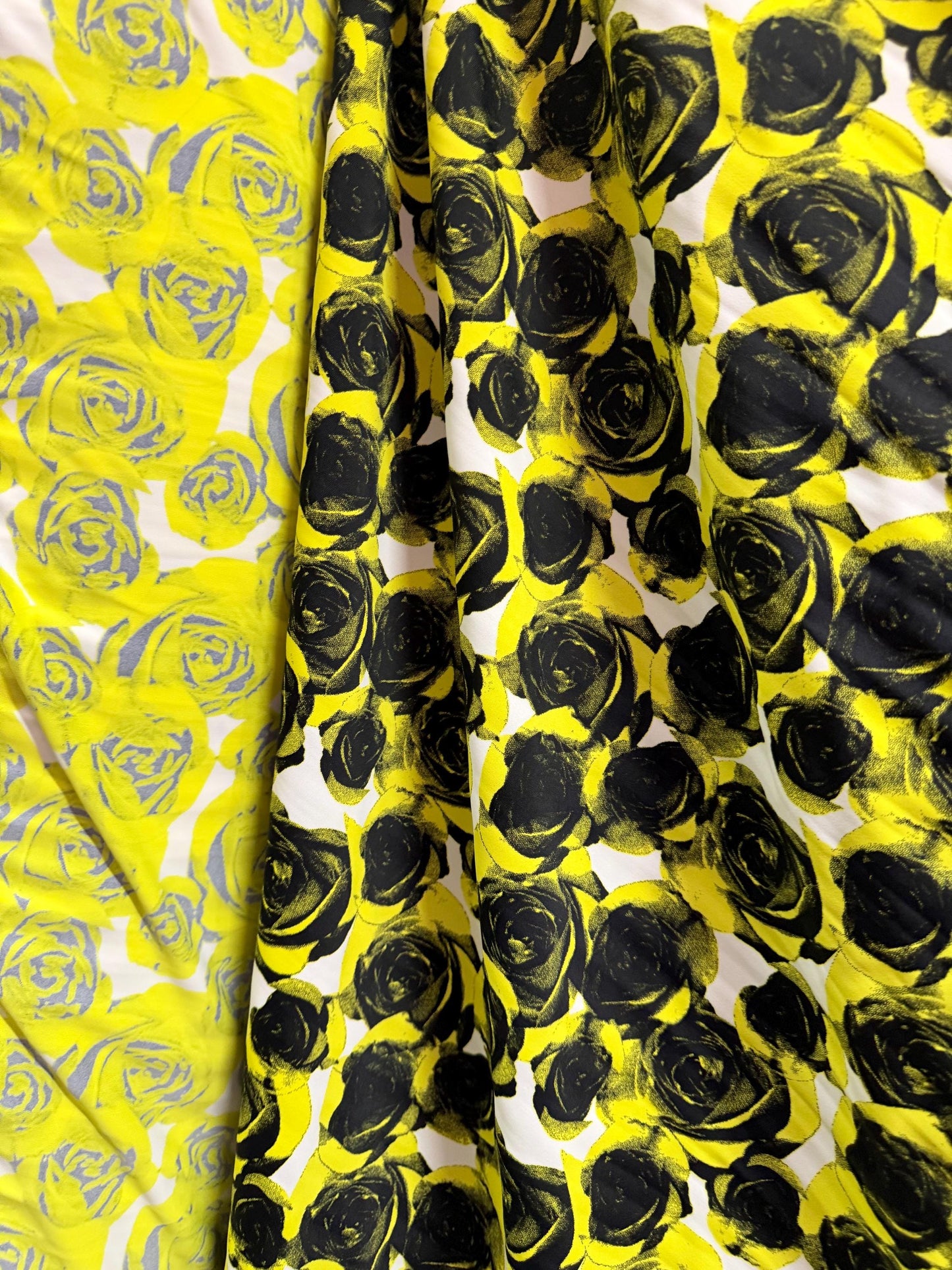 New Lovely Roses design print on nylon spandex 4-way stretch 58/60”sold by the YD. ships Worldwide from Los Angeles California USA