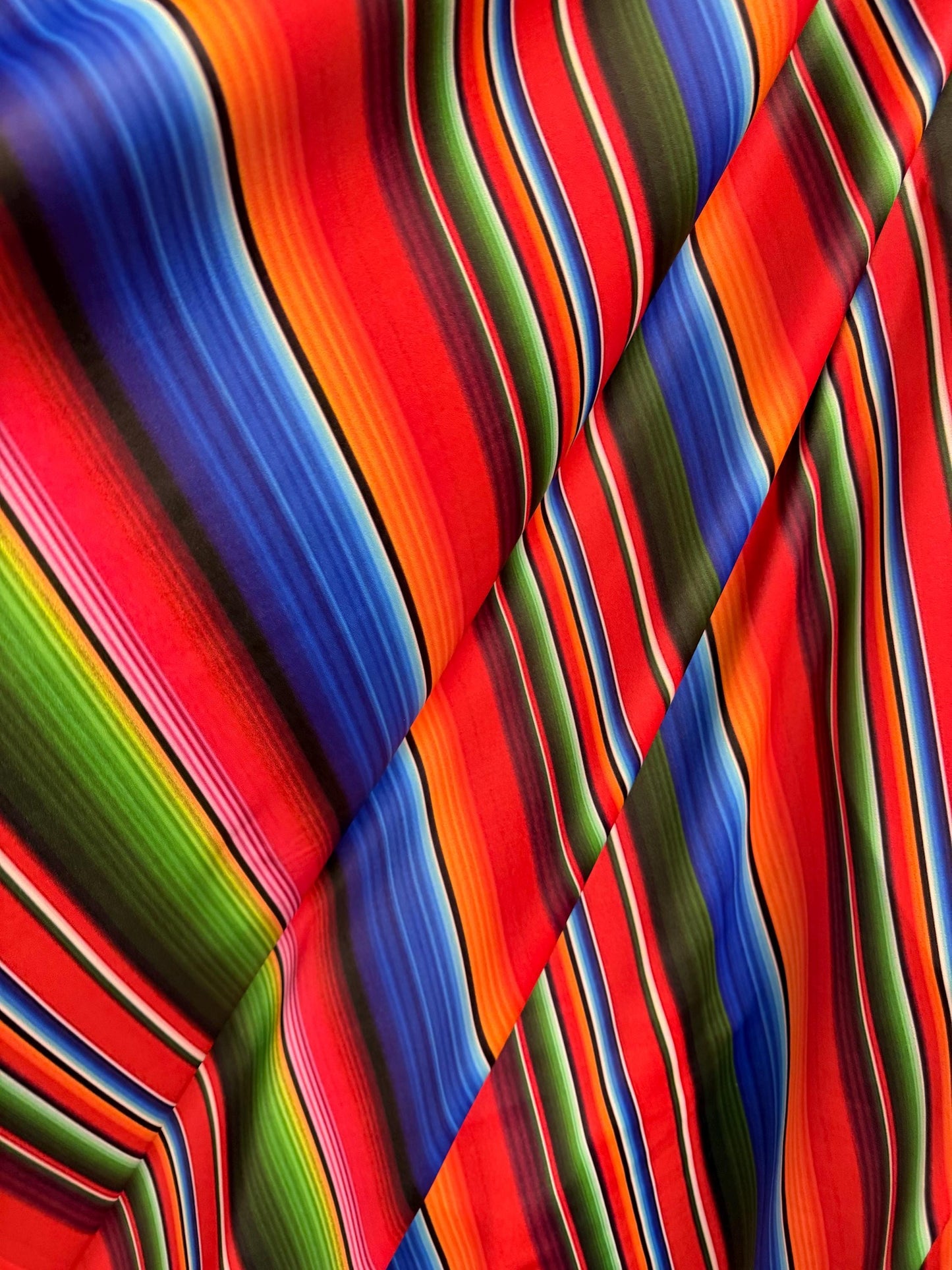 Mexican zarape striped pattern design print on the best quality nylon spandex4-way stretch 58/60”sold by the YD. ships Worldwide from LA