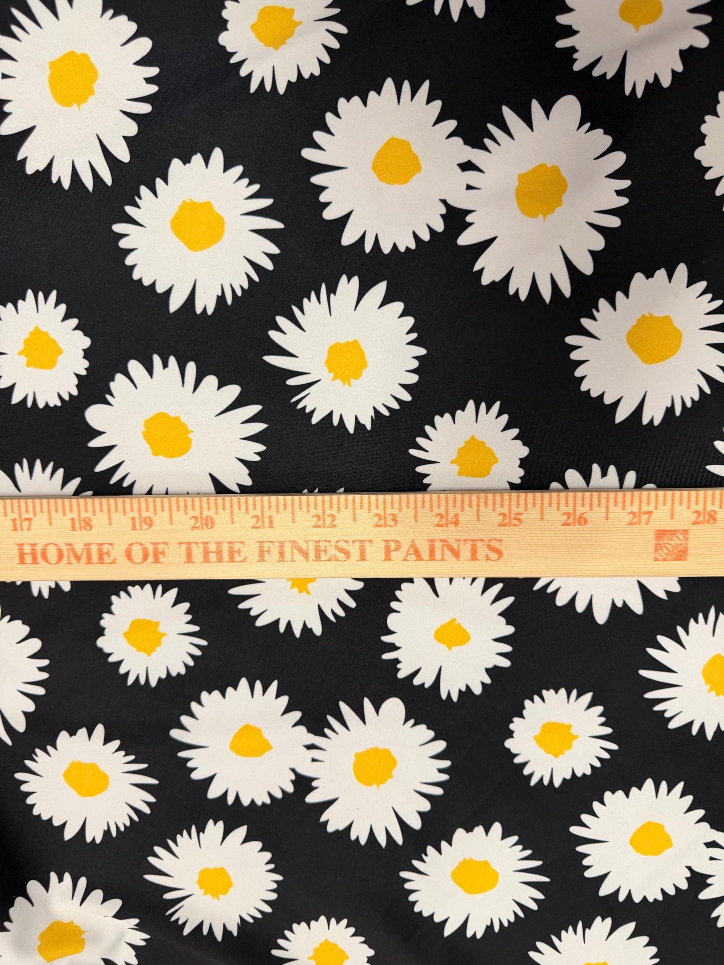 New Cute Daisy floral design print on the best quality of nylon spandex 4-stretch 58/60”sold by the YD.ships worldwide from Los Angeles