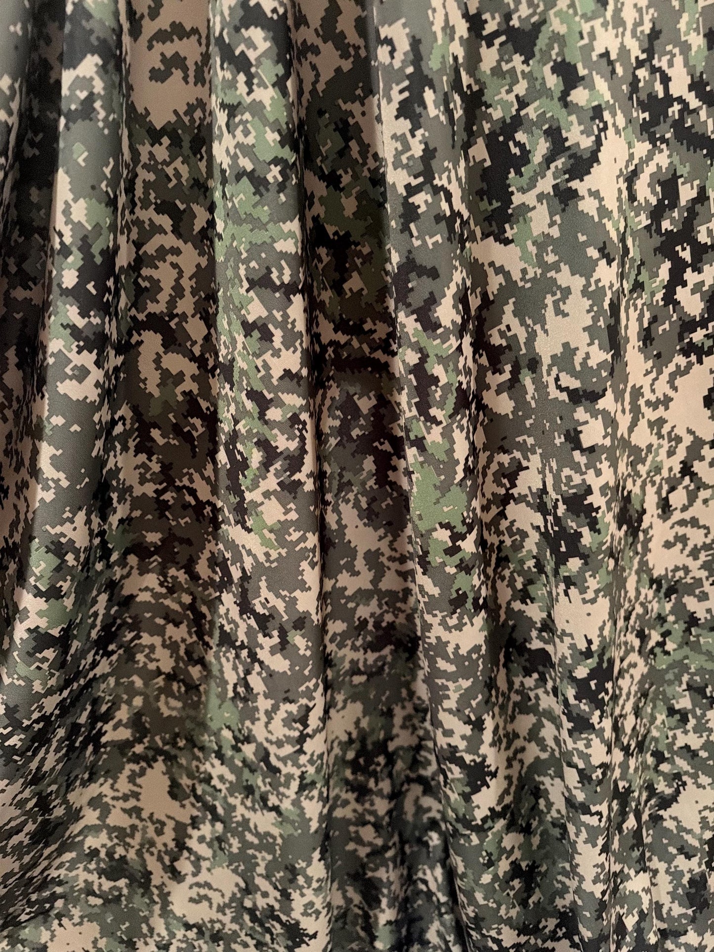 New Army pixel camouflage pattern design print on the best quality of nylon spandex 4-stretch 58/60”Sold by the YD.Ships worldwide from LA