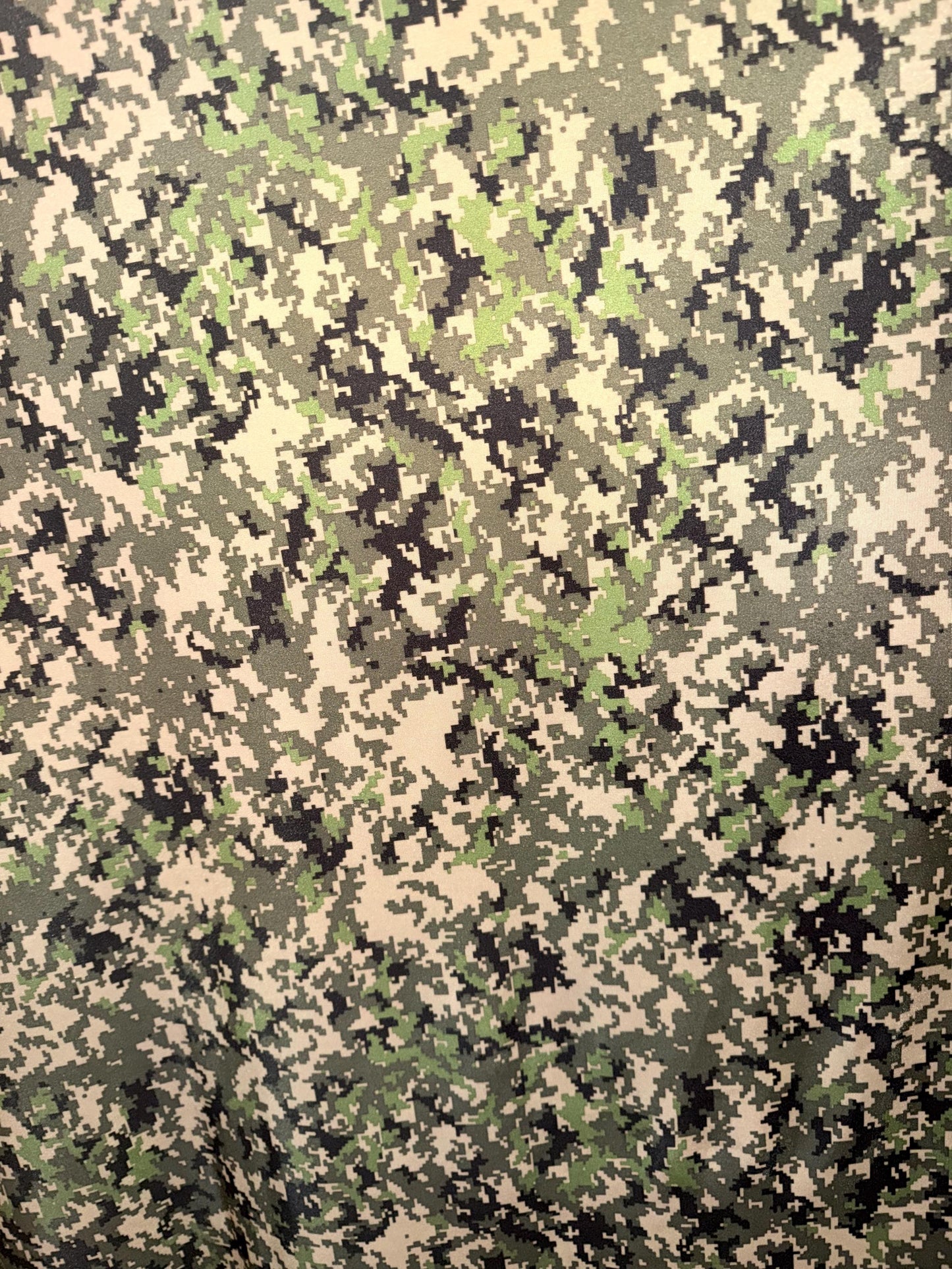 New Army pixel camouflage pattern design print on the best quality of nylon spandex 4-stretch 58/60”Sold by the YD.Ships worldwide from LA