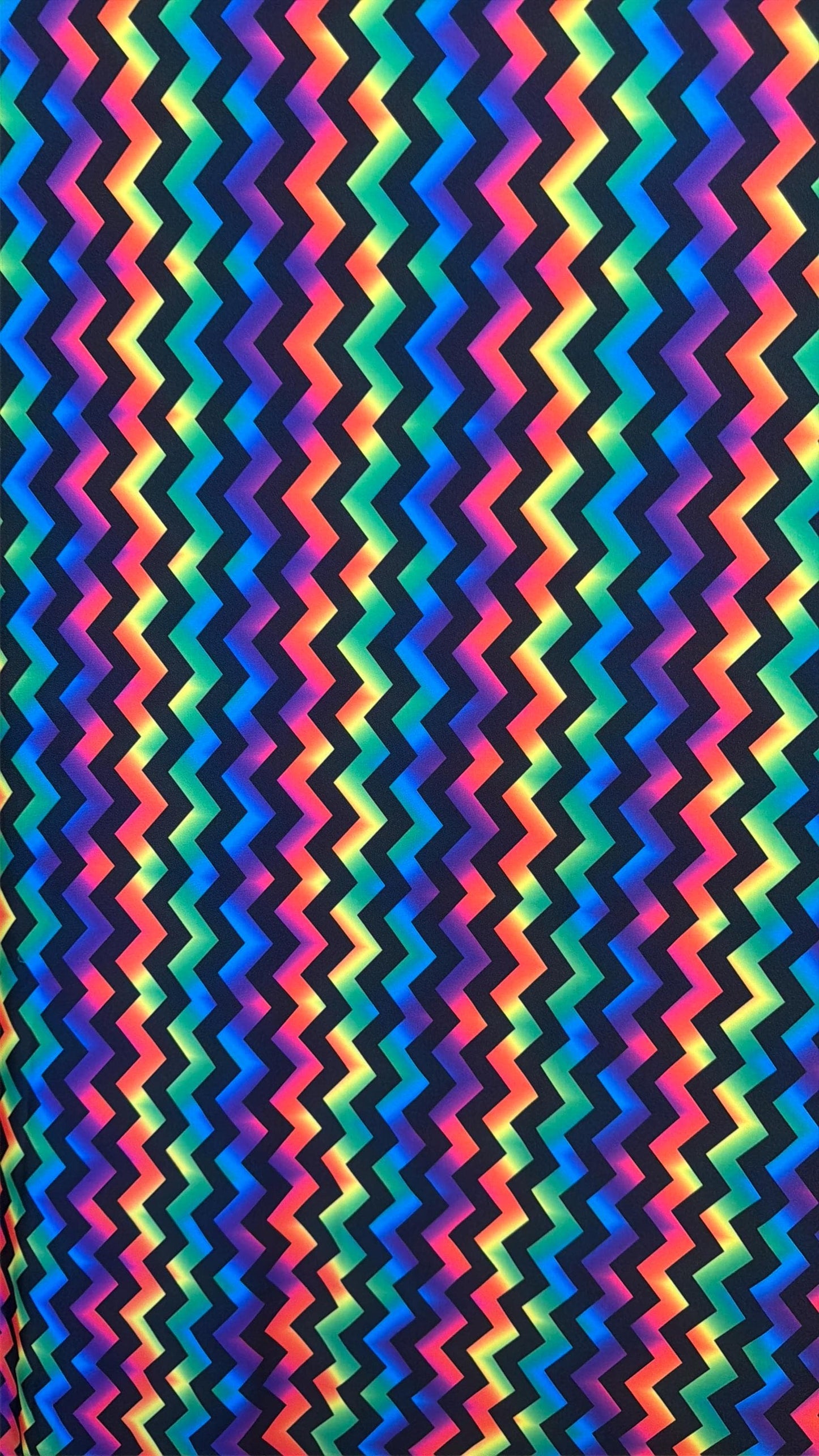 New tie dye zigzag design print on the best quality nylon spandex4-way stretch 58/60”sold by the YD. ships Worldwide from Los Angeles