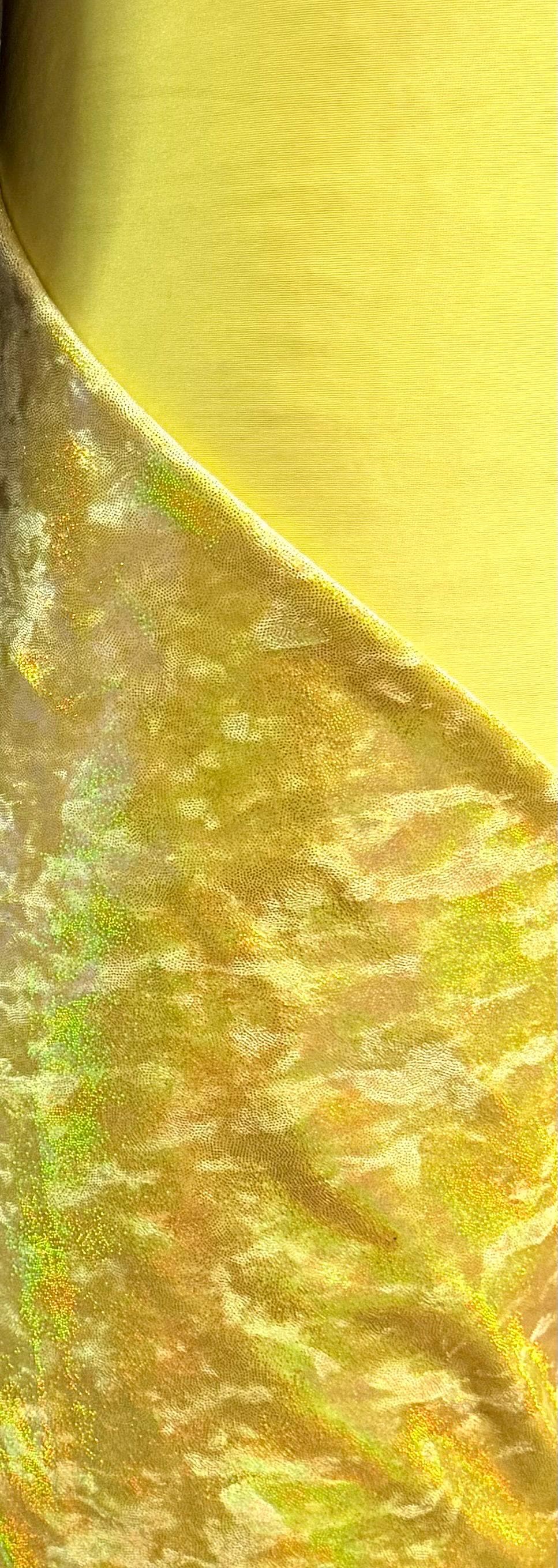 New iridescent foggy foil velvet oil slick 4-way stretch 58/60”sold by the YD. ships worldwide from Los Angeles California USA